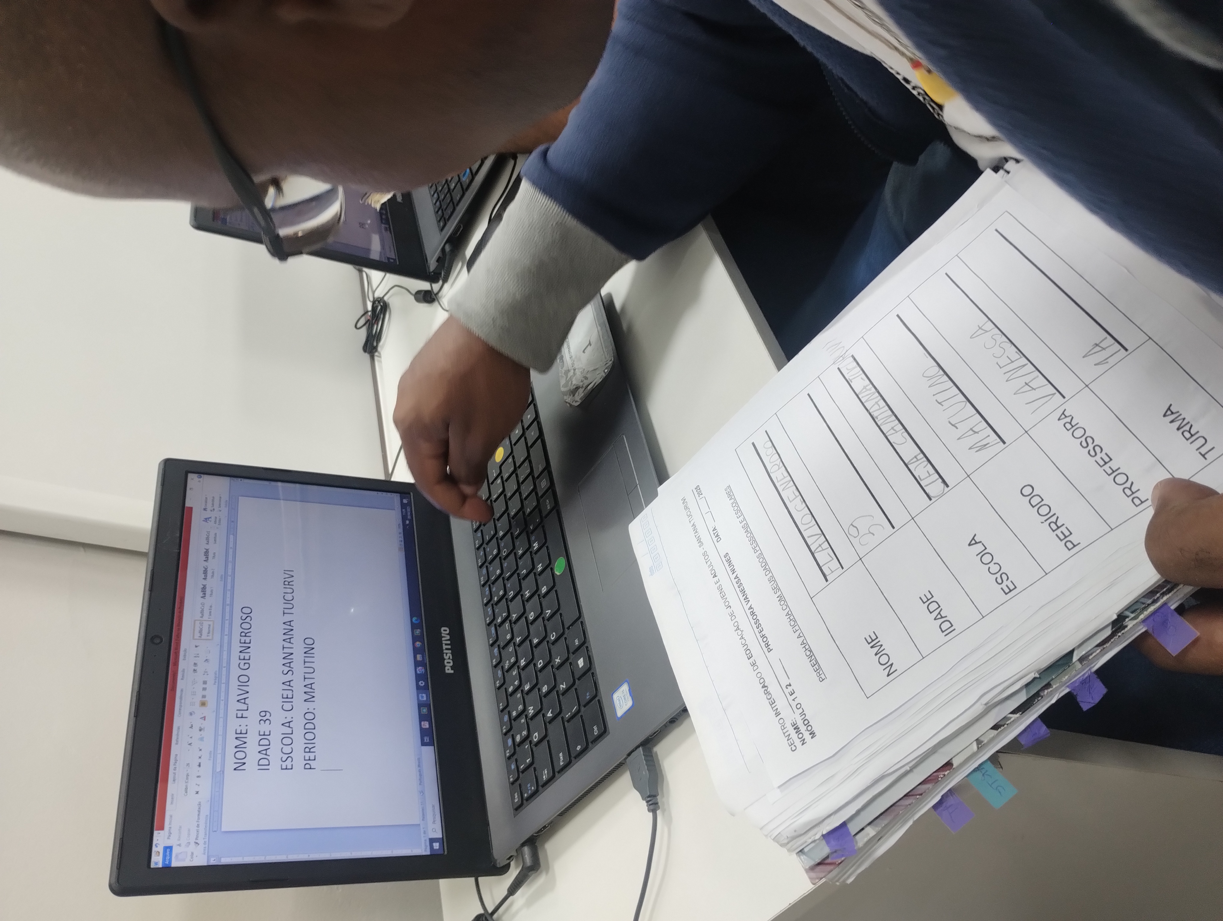 APRENDER AS TECLAS E SUAS FUNÇÕES, UTILIZAR O WORD PARA PRODUÇÃO DE TEXTOS DIGITADOS E ESCREVER SOBRE SI, FORAM ALGUNS DOS OBJETIVOS DESSE PROJETO.